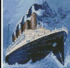 Details About Mini Titanic Ship Cross Stitch Chart Artecy 80
