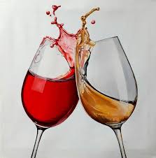 Wine Glasses Original Oil Painting