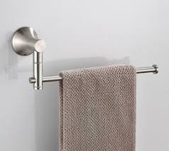 Bathroom Towel Rail Rack Holder Swivel