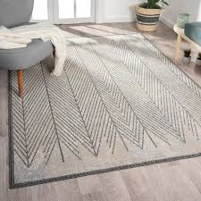 luxe weavers tribal geometric gray 4x6