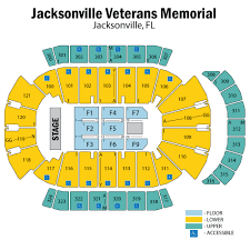 Jacksonville Memorial Arena Concert Seating Chart
