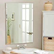 Frameless Mirror For Bathroom