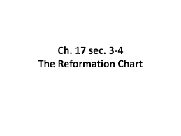 Ppt Ch 17 Sec 3 4 The Reformation Chart Powerpoint