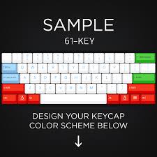 Ansi Layout Custom Color Cherry Mx Keycap Set