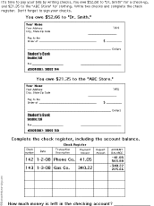 Help children learn how to write checks and balance a checkbook register  with these free printable checks and register  Pinterest