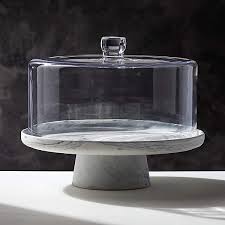 Porcelain Cake Stand With Glass Lid