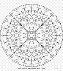 Rose Window Stained Glass Coloring Book