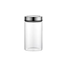 Glass Jar With Metal Lid Airtight