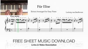 free easy piano sheet pdfs