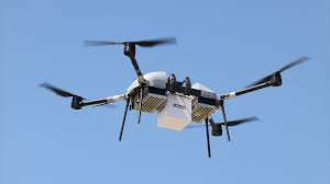 drones bearing parcels deliver big