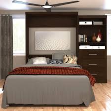 Gift your space a charming look with rousing murphy queen bed at alibaba.com. Boutique Queen Wall Bed With One 36 Storage Unit With Drawers In Brown Costco