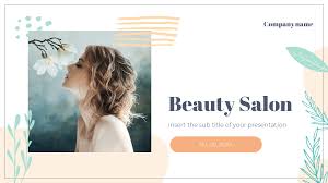 beauty salon free powerpoint template