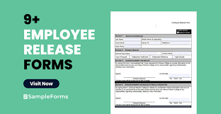 free 9 sample employee release forms