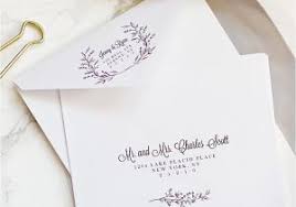 Wedding Invitation Envelope Address Template Calligraphy Envelope