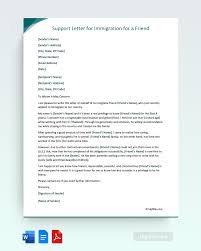family member letter of support for