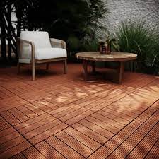 Brown Wpc Terrace Flooring For Outdoor