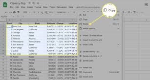 how to put a spreadsheet in google slides