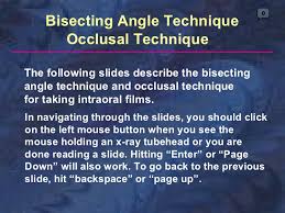 Radio Graphic Techniques Bisecting And Occlusal