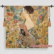 Gustav Klimt Lady With Fan Fine Art