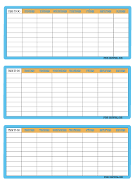 3 Up Printable Weekly Chore Charts From Choretell Com