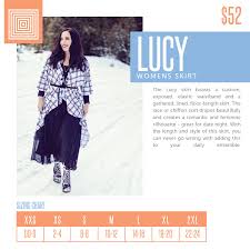 Lularoe Lucy Sizing Chart 2018 In 2019 Lularoe Size Chart
