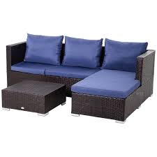adjustable seat rattan wicker sofa