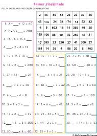 Order Of Operations Worksheets Free