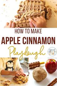 no cook apple cinnamon playdough recipe