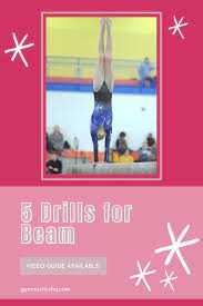 gymnastics drills with a beam
