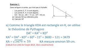 Corrigé : Fiche Révisions Thalès. b) Montrons que (KD) est parallèle à (HP)  On sait que (KD) est perpendiculaire à (KA) et que (HP) est  perpendiculaire. - ppt télécharger