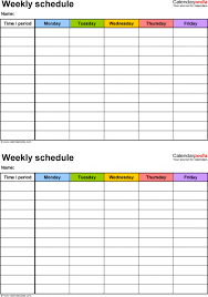 Monthly Work Schedule Template Excel Staff Free Employee Microsoft