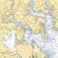 Virginia Nautical Chart Decor