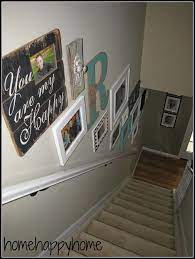 gallery wall staircase