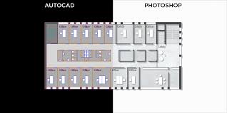 autocad floor plan with photo