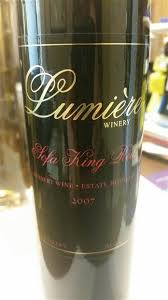 2007 lumiere winery sofa king red
