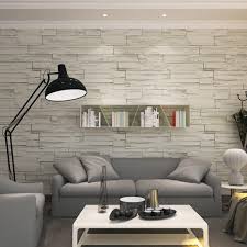3d Grey Brick Wall Pattern Wallpaper