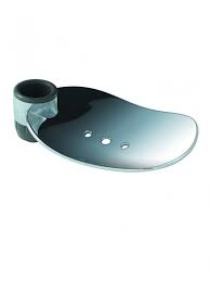 Oval design is for 25mm rail diameter. Standard Shower Rail Soap Dish