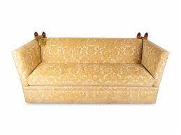 a contemporary upholstered knole sofa