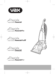 manual vax rapide powerjet pro v 028u