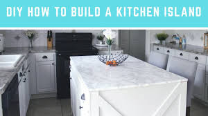 diy how to build a kitchen island