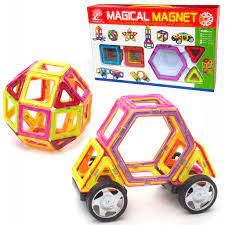 Mua Đồ chơi Xếp hình Nam Châm Trí Tuệ Thương hiệu Magical Magnet 40 chi  tiết (pcs) cho trẻ từ 3+ nhựa ABS chống va đập — Đồ chơi trẻ em