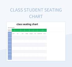 cl student seating chart excel