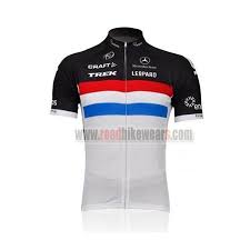2011 Team Trek Leopard Road Bike Wear Cycle Jersey Top Shirt Maillot Cycliste Red Blue Lines
