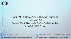 delete multi records in asp net core