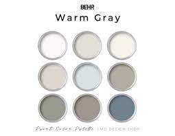 Behr Warm Grey Paint Farbpalette Ganzes