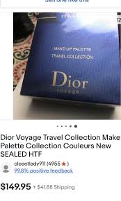 dior voyage travel make up palette