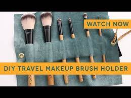 how to diy makeup brush travel case