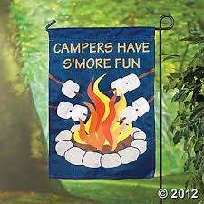 camping camper flag decor mini camper
