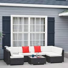 Outdoor Pe Wicker Patio Sofa Sets