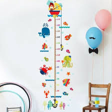 Custom Cartoon Grow Chart Kids Height Measurement Wall Sticker